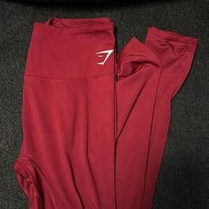 Red gymshark leggings